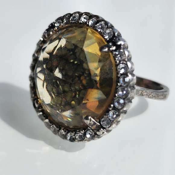 Premier Designs "Sublime" halo cocktail statement ring size 7 - Picture 13 of 16